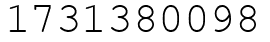 Число 1731380098.