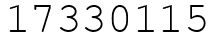 Число 17330115.