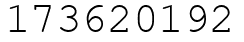 Число 173620192.