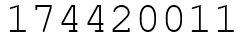 Число 174420011.