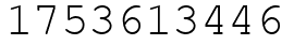 Число 1753613446.