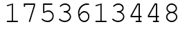 Число 1753613448.