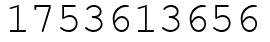 Число 1753613656.