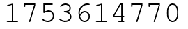 Число 1753614770.