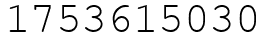 Число 1753615030.