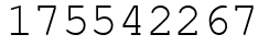 Число 175542267.