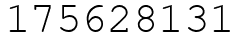 Число 175628131.