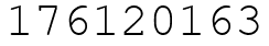 Число 176120163.