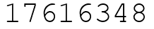 Число 17616348.