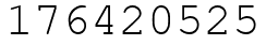 Число 176420525.