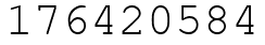 Число 176420584.