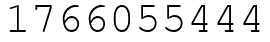 Число 1766055444.