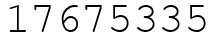 Число 17675335.