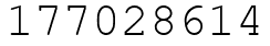 Число 177028614.