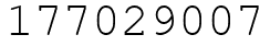 Число 177029007.