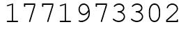 Число 1771973302.
