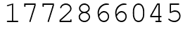 Число 1772866045.