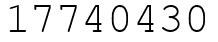 Число 17740430.