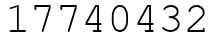 Число 17740432.