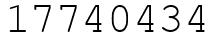 Число 17740434.