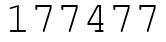 Число 177477.