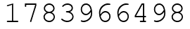 Число 1783966498.
