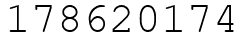Число 178620174.