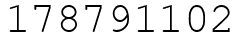 Число 178791102.