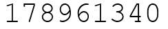 Число 178961340.