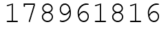 Число 178961816.