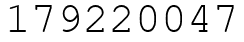 Число 179220047.