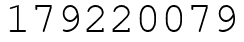 Число 179220079.