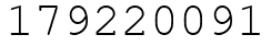 Число 179220091.