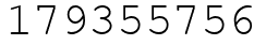 Число 179355756.