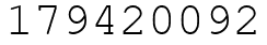 Число 179420092.