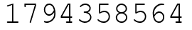 Число 1794358564.