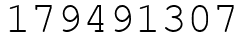 Число 179491307.