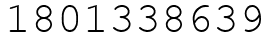 Число 1801338639.