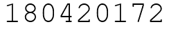 Число 180420172.