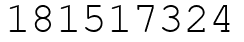 Число 181517324.