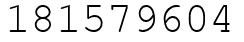 Число 181579604.