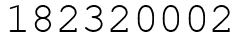 Число 182320002.