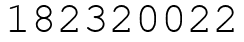 Число 182320022.