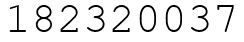 Число 182320037.