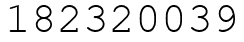 Число 182320039.