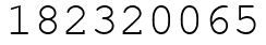 Число 182320065.