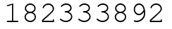 Число 182333892.