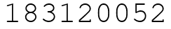 Число 183120052.