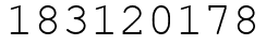 Число 183120178.