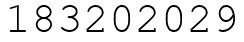 Число 183202029.